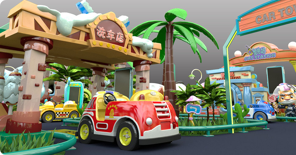 Amusement Park Car Rides