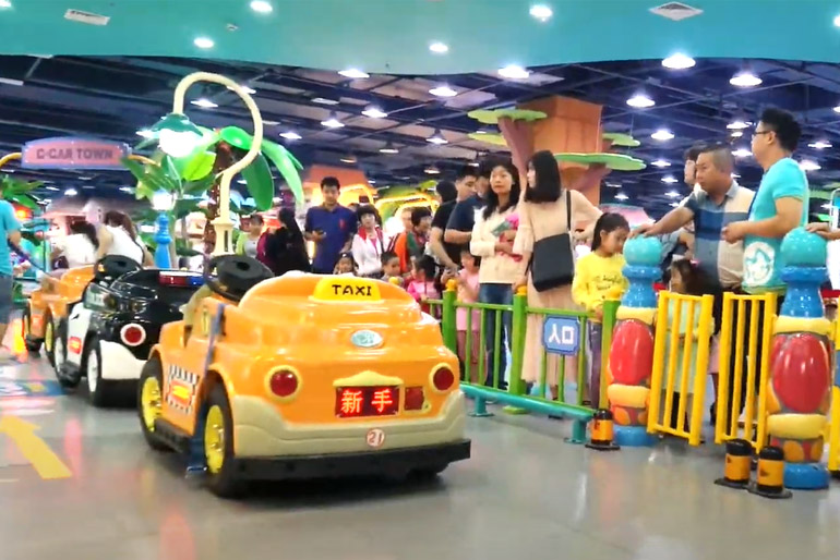 Kid Rides C-Car Town Driving School For Family Interactive Amusement Indoor Playground & Theme Park